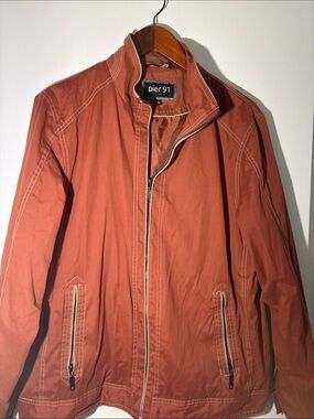 Pier 1 Men's Rust Lightweight Zip Jacket